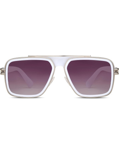 Gafas de sol retro unisex Freckles Mark UV400 cuadradas