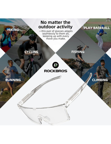 Gafas de Ciclismo ROCKBROS Photochromic UV400 Ligeras