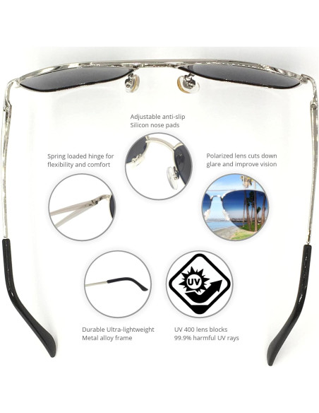 Gafas de sol aviador polarizadas J+S Premium UV400 unisex