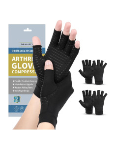 Guantes de Compresión de Cobre DRNAIETY para Artritis - Mediano