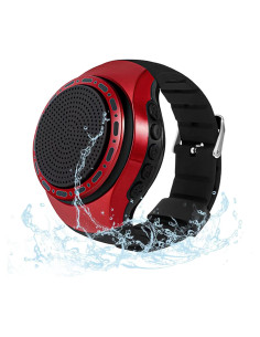 Reloj Bluetooth ORIDECOR 303d3618 Altavoz Impermeable Rojo