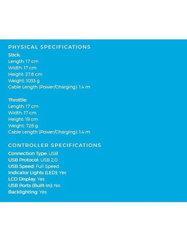 Yugo de Simulador de Vuelo Logitech G Saitek X52 Renovado