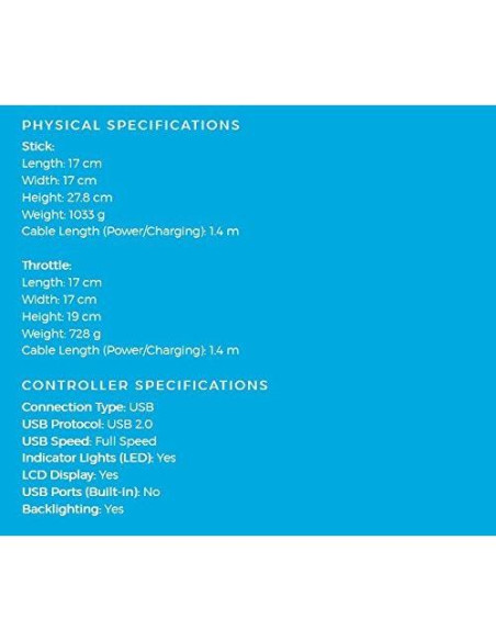 Yugo de Simulador de Vuelo Logitech G Saitek X52 Renovado