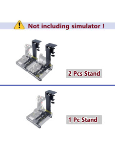Soporte Hotas XRhinorth 2PCS para Simulador de Vuelo 2