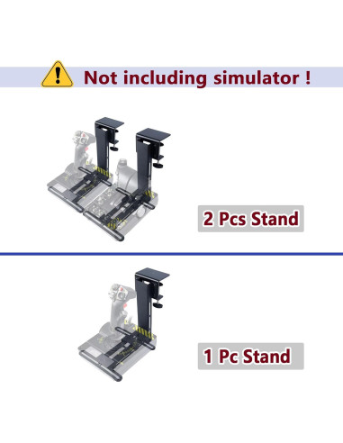 Soporte Hotas XRhinorth 2PCS para Simulador de Vuelo