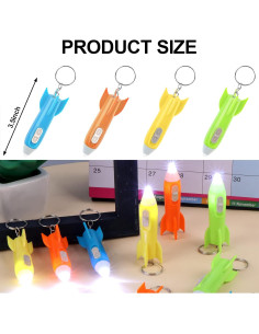 100 Mini Linternas LED Llavero Cohete ShenZhen 8.9 cm 2