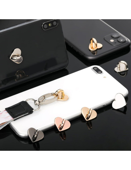 Anillo Adhesivo para Teléfono Moxweyeni - 8 Pcs Corazón