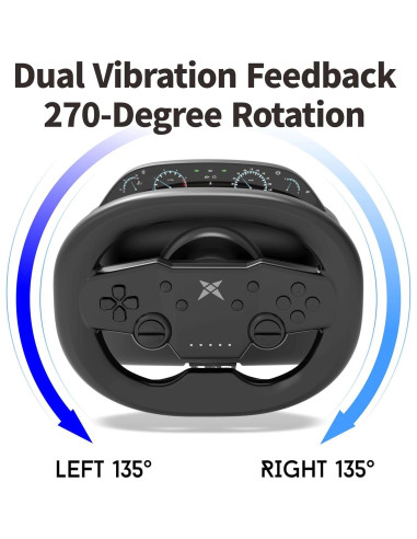 Volante de Juego DOYO KT820D Inalámbrico 270 para PS4/PC