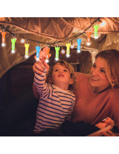 100 Mini Linternas LED Llavero Cohete ShenZhen 8.9 cm