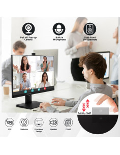 Monitor Empresarial 23.8" SKitphrati Full HD 120Hz con Webcam 2