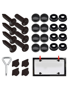 Tornillos de Placa de Matrícula Antirrobo Middrivr M6 Acero Inoxidable