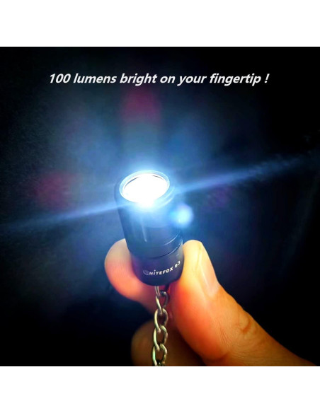 Mini Linterna de Llavero Nitefox e3 100 Lúmenes Impermeable
