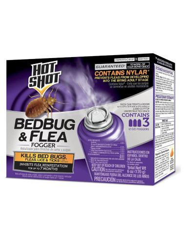 Niebla Insecticida Hot Shot 2 Onzas - Control Chinches y Pulgas