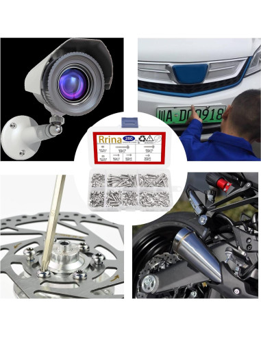 Juego de Tornillos de Seguridad Torx M3 de Acero Inoxidable 304 - 280 Piezas