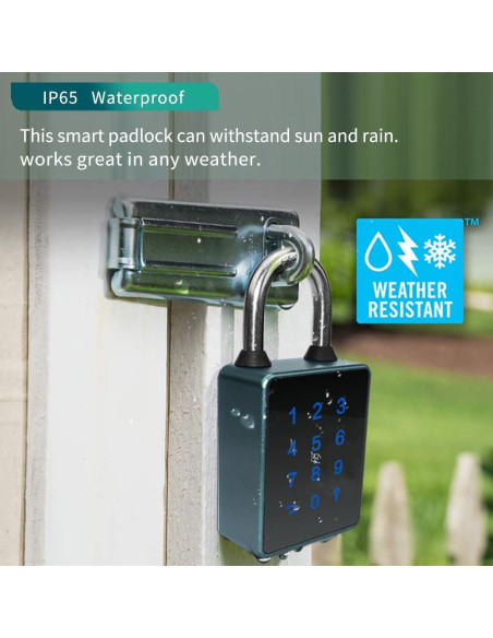 Candado Inteligente UCB Bluetooth con Teclado Táctil 10.8x5.5cm Candado Inteligente UCB Bluetooth con Teclado Táctil 10.8x5.5cm