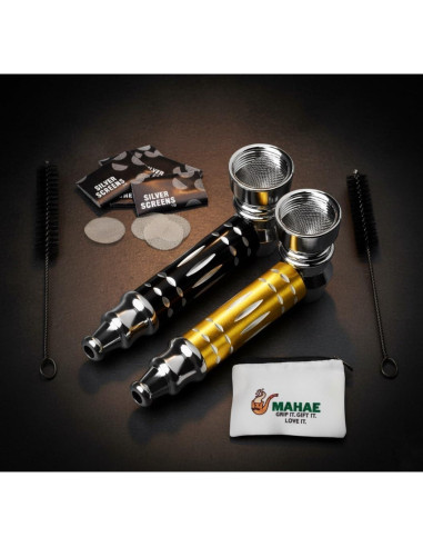 Kit de Pipa de Tabaco Tradicional MAHAE - 2 Piezas Portátil