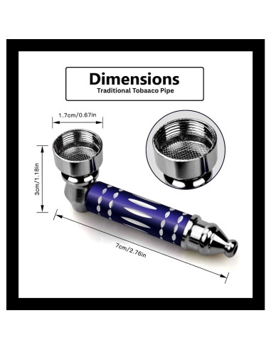 Kit de Pipa de Tabaco Tradicional MAHAE - 2 Piezas Portátil