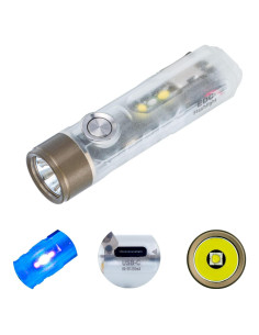 Linterna Recargable RovyVon A7 G4 650 Lúmenes USB C EDC