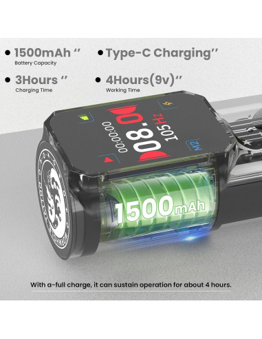 Kit de Tatuaje Inalámbrico Wormhole 54 Piezas con Tinta Xtreme