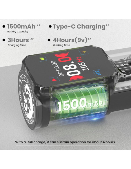 Kit de Tatuaje Inalámbrico Wormhole 54 Piezas con Tinta Xtreme