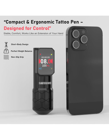 Kit de Tatuaje Inalámbrico Wormhole 54 Piezas con Tinta Xtreme