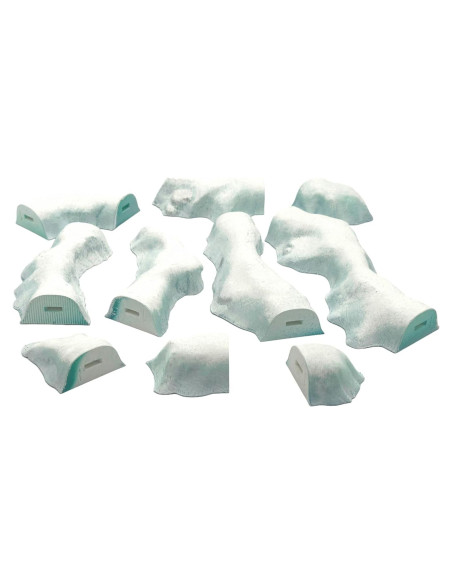 Terreno de Guerra de Mesa en Miniatura - Trinchera Hielo Terreno Pintado