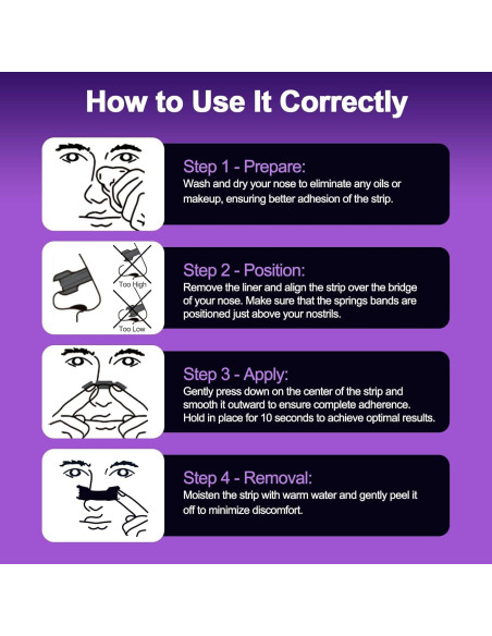 Tiras Nasales ZenithHome para Ronquidos - 100 Unidades