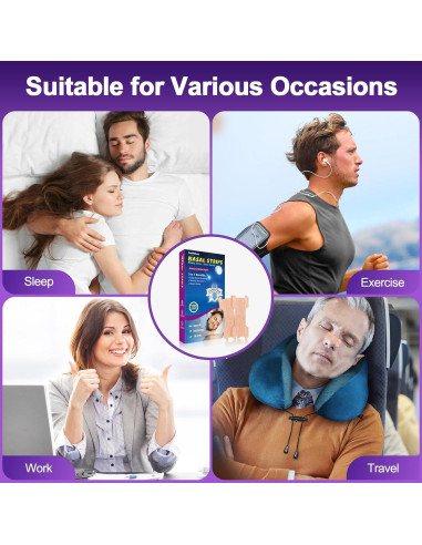 Tiras Nasales ZenithHome para Ronquidos - 100 Unidades