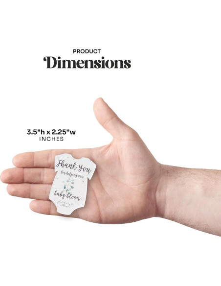 Juego de 6 Papeles Semilla Body Verde con Macetas Naranjas