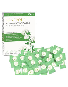 Toallas Comprimidas Desechables Fancyou 100 Pcs 23x19 cm