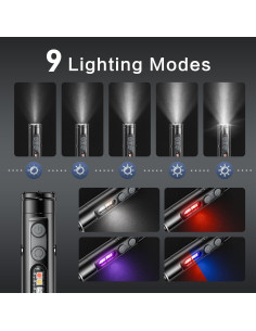 Linterna EDC WAIORD K2 Recargable 500 Lúmenes Impermeable 2