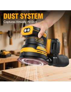 Lijadora Orbital Inalámbrica PropeLannt 20V 5" con 10 Papeles 2