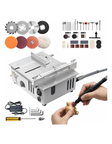 Mini Sierra de Mesa MIMYTH 200W Ajustable para Manualidades