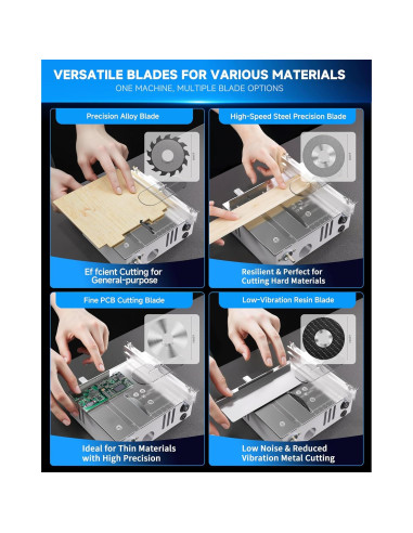 Mini Sierra de Mesa MIMYTH 200W Ajustable para Manualidades