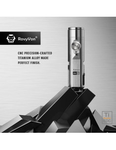 Linterna de Llavero RovyVon A4 Pro Titanio 650 Lúmenes USB-C 2
