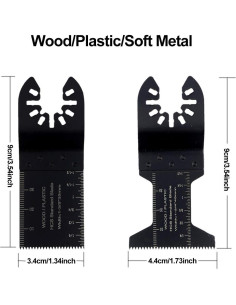 20 Hojas de Sierra Oscilante Carburo TuhooMall - Compatibles con Fein, Bosch 2