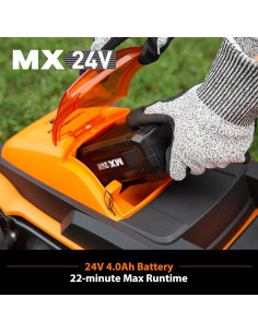 Cortadora y Recortadora LawnMaster 24V 33 cm con 2 Baterías 2