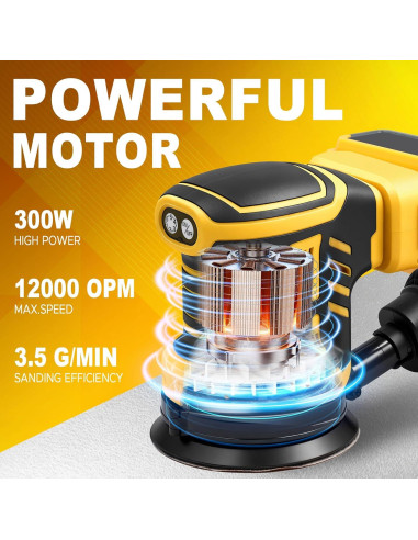 Lijadora Detallada Inalámbrica DeWalt DWS924 12,000 OPM