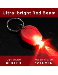 Paquete de 6 Linternas LED Rojas RaySoar para Observación Nocturna 2