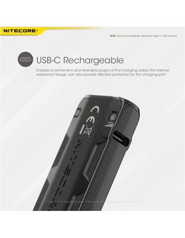 Linterna de Llavero Nitecore Tip SE 700 Lúmenes Recargable USB-C