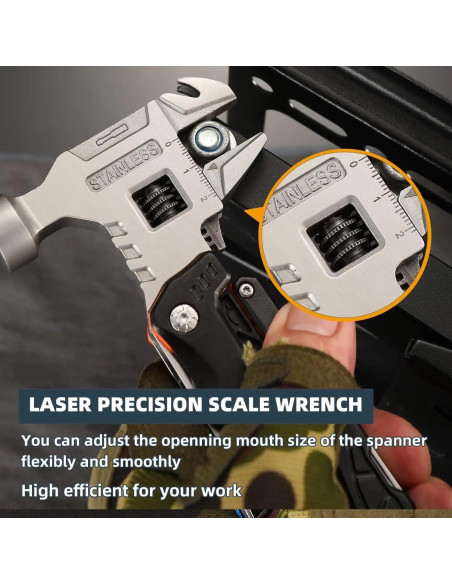 Multiherramienta 18 en 1 MALOM con Martillo y Alicate Negro