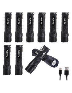 Paquete de 10 Linternas LED de Llavero KunHe 300 Lúmenes