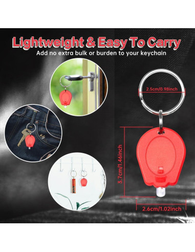 Paquete de 6 Linternas LED Rojas RaySoar para Observación Nocturna