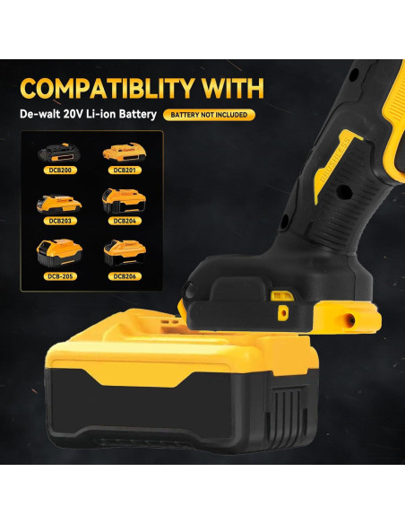 Amoladora Angular Inalámbrica DEWALT 20V 125mm 10,000RPM