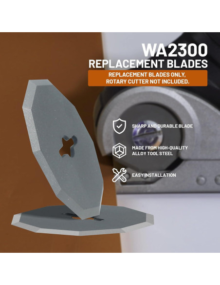 Cuchillas de Repuesto Rokiya para Worx ZipSnip 3 Pcs 3.81 cm