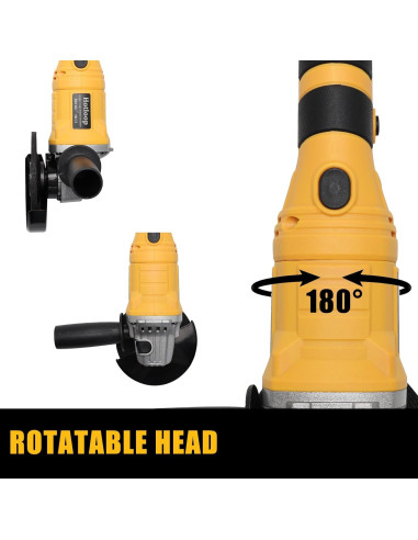 Amoladora Angular Inalámbrica Anderlax 20V 7000 RPM 4.5"