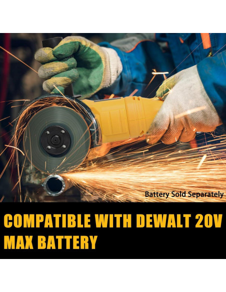 Amoladora Angular Inalámbrica Anderlax 20V 7000 RPM 4.5"