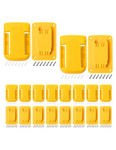 20 Soportes de Herramientas y Baterías KETTKEL Amarillo