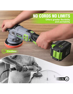 Pulidora Inalámbrica WORKPRO 20V 4.0Ah 5000 RPM para Autos 2