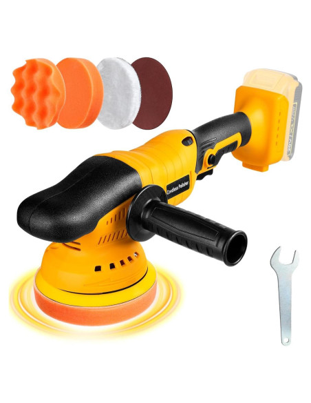 Pulidora Orbital Inalámbrica Dewalt 20V 6 Velocidades 1800-6500 RPM